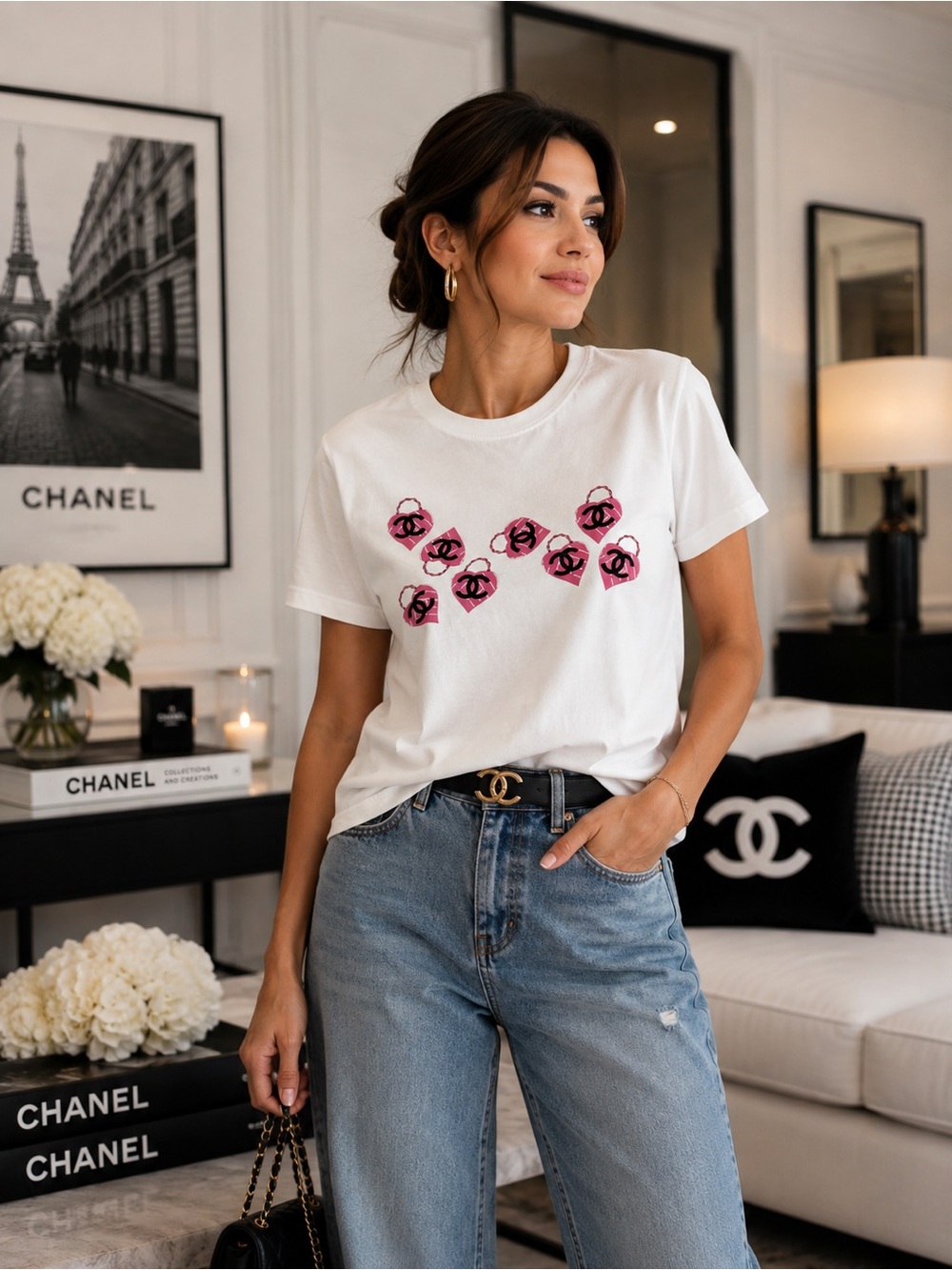 Graphic Cotton T-Shirt – New Without Tags
